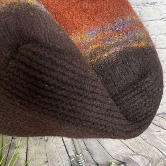 Gertie Couture Boiled Felted Alpaca Wool South American Boho Folksy Tote Bag Mul - Picture 6 of 9